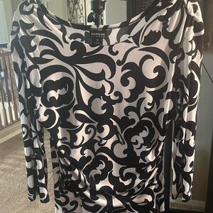 ENFOCUS DRESS BLACK AND WHITE SIZE 12